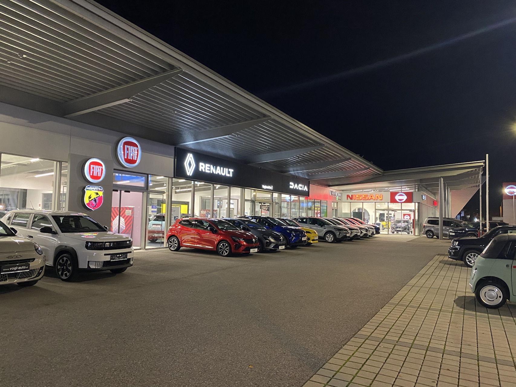 Netzmontage unter Flugdach